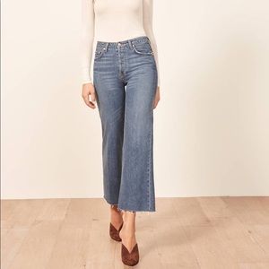 Reformation Fawcett Wide Leg Jean - Celtic Wash